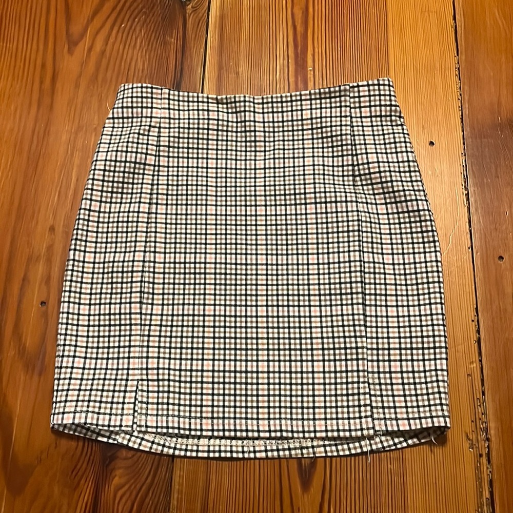 Full Tilt Plaid Mini Skirt